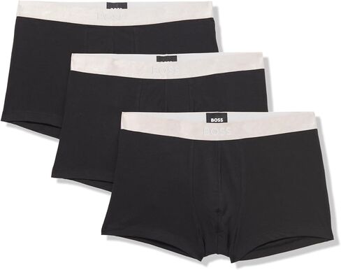 BOSS Men's 3-Pack Metallic Waistband Stretch Trunks in Saudi Arabia