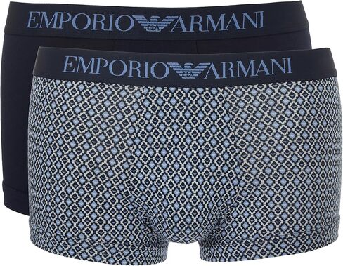 Emporio Armani Men's Classic Pattern Mix 2-Pack Trunk in Kuwait