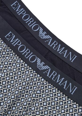 Emporio Armani Men's Classic Pattern Mix 2-Pack Trunk in Kuwait