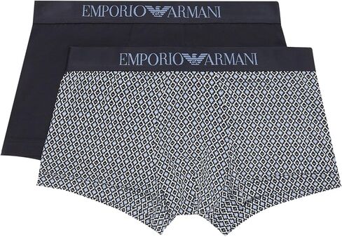 Emporio Armani Men's Classic Pattern Mix 2-Pack Trunk in Kuwait
