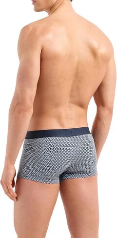 Emporio Armani Men's Classic Pattern Mix 2-Pack Trunk in Kuwait