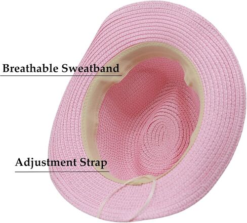 Straw Cowboy Hat for Kids Age 3-5 Cowgirl Hat for Girl Sun Hat for Toddler Summer Western Hat for Boy in Saudi Arabia