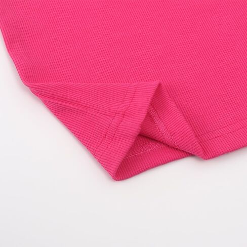 Noomelfish Girls Ribbed Racerback Tank Tops Cotton Cute Basic Dance Sleeveless Shirts (4-12 Years) in Saudi Arabia