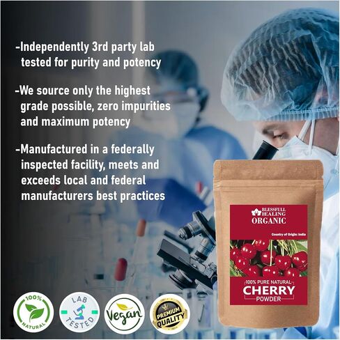 Blessfull Healing Organic Cherry Powder 100% Pure Natural 200 Gram / 7.05 oz in Kuwait