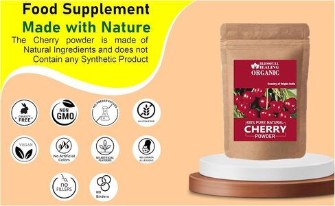 Blessfull Healing Organic Cherry Powder 100% Pure Natural 200 Gram / 7.05 oz in Kuwait