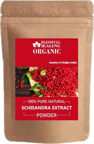 مسحوق Schisandra العضوي 100 ٪ Natural Natural 200 جرام / 7.05 أوقية in Kuwait