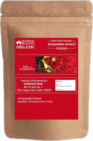 مسحوق Schisandra العضوي 100 ٪ Natural Natural 200 جرام / 7.05 أوقية in Kuwait
