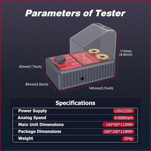 SPARK PLUP TESTER 2 HOLE ، TESTER COOL TESTER 0-6000 دورة في الدقيقة قابلة للتعديل ، كاشف محلل سدادات الإشعال لمركبات البنزين 12 فولت in Kuwait