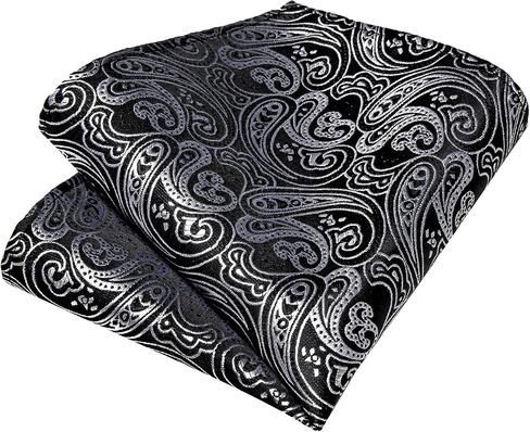 DiBanGu Silk Bow Ties for Men Striped Solid Paisley Self Bowtie and Pocket Square Cufflinks Formal Tuxedo Bowtie Set Wedding in Saudi Arabia