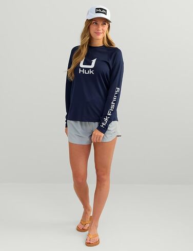 HUK Womens Icon Long Sleeve Fishing Shirt with Sun Protection for Women in Kuwait