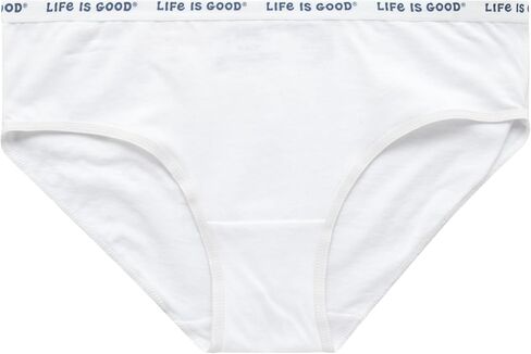 Life is Good Girls' Hipster Underwear - 5 Pack/10 Pack Cotton Panties for Girls with Stretch Logo Waistband (Sizes: S-L) in Saudi Arabia