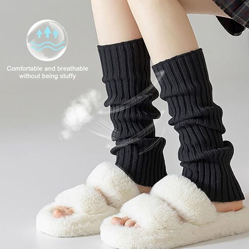 Leg Warmers for Women Winter, Cable Knitting Leg Warmers 80s Women for Ballet Dance in Saudi Arabia