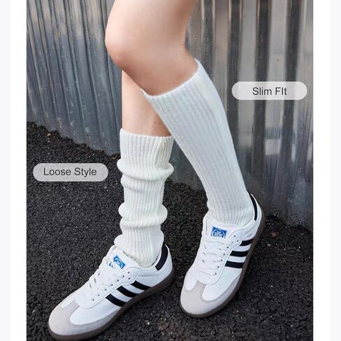 Ribbed Knitted Leg Warmers for Women Girls 80s Retro Winter Short Slouch Knee High Leg Socks For Yoga Ballet Dance in Saudi Arabia