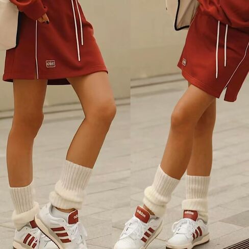 Ribbed Knitted Leg Warmers for Women Girls 80s Retro Winter Short Slouch Knee High Leg Socks For Yoga Ballet Dance in Saudi Arabia