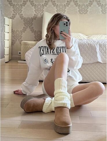 Ribbed Knitted Leg Warmers for Women Girls 80s Retro Winter Short Slouch Knee High Leg Socks For Yoga Ballet Dance in Saudi Arabia
