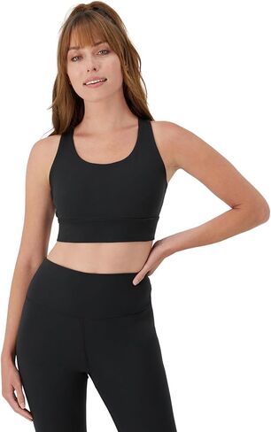Hanes Sports Bra, Racerback Women, Stretch Pullover Crop Top with Cutout in Kuwait