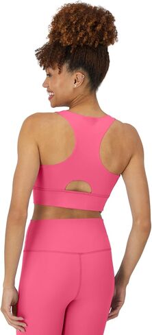 Hanes Sports Bra, Racerback Women, Stretch Pullover Crop Top with Cutout in Kuwait