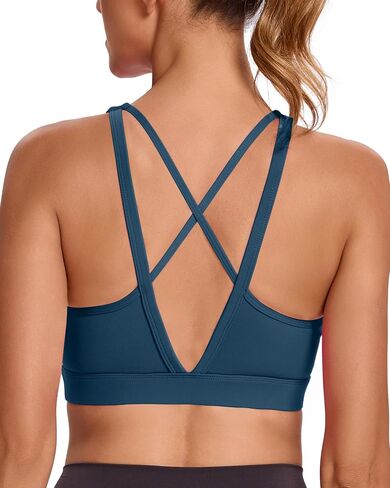 RUNNING GIRL Sports Bras for Women High Support, High Impact Strappy Sports Bra Moulded Cup Workout Bra in Saudi Arabia