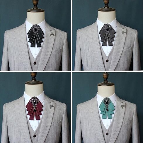 Bowknot Rhinestone Fashion Ribbon Bow Bow Bow Bow Boy Tie Pre-Tied Tie للرجال in Kuwait