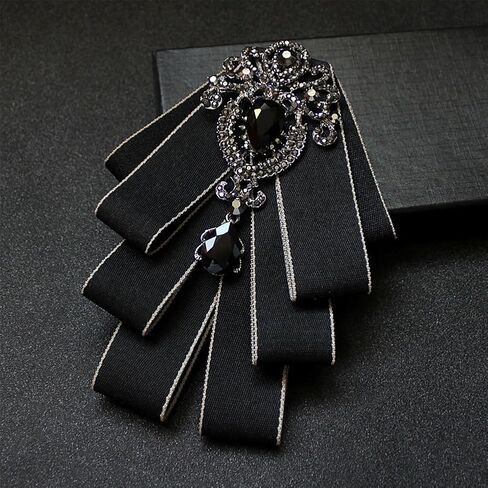 Bowknot Rhinestone Fashion Ribbon Bow Bow Bow Bow Boy Tie Pre-Tied Tie للرجال in Kuwait