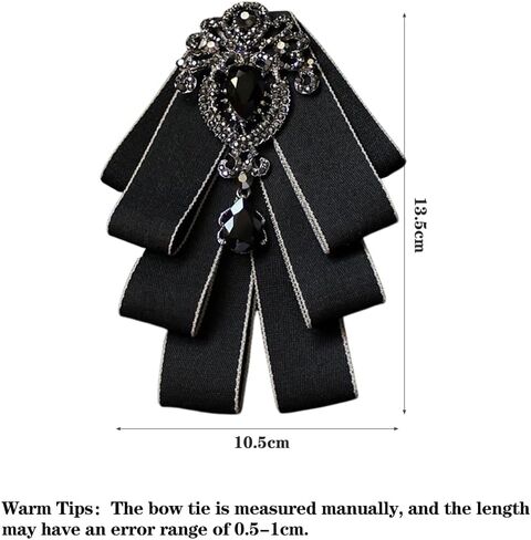 Bowknot Rhinestone Fashion Ribbon Bow Bow Bow Bow Boy Tie Pre-Tied Tie للرجال in Kuwait
