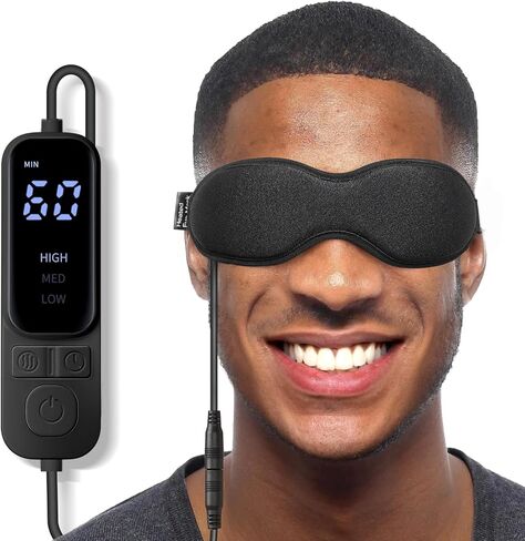 Umisleep Heated Eye Mask With USB Electric Heating Pad, Storage Bag - Soothing Warm Compress for Dry Eyes, Stye, Migraine - 3 Heat & 4 Timing Settings in Saudi Arabia