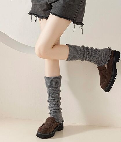 Knitted Leg Warmers,womens leg warmers,Socks Long Yoga Ankle Warmers Women's Wool Warm Boot Socks in Saudi Arabia