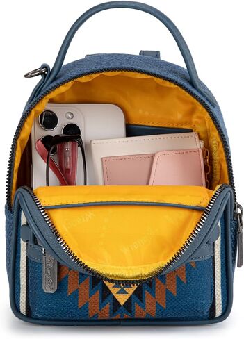 Montana West X Wrangler Mini Backpack Aztec Back Pack Pack for Women WG174-8601BK in Saudi Arabia
