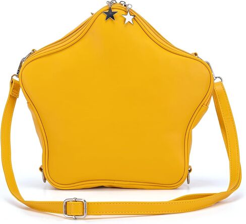حقيبة ITA على شكل نجمة ، حقيبة ظهر نجم PIN PU PUT TEALTHETION Y2K Crossbody Presh ، Displag ITA Display (أصفر) in Kuwait