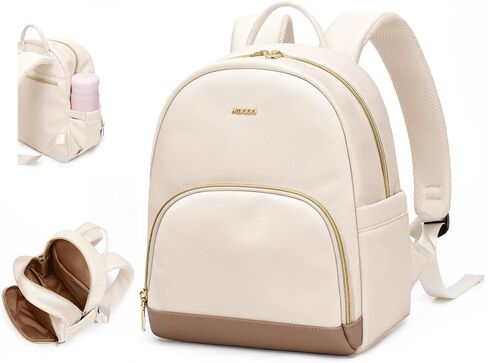 Small Backpack for Women Waterproof Stylish Mini Backpack Daypack Purses Cute Bookbag for Casual College Travel Daily,fit 10.9Inch iPad,Beige in Saudi Arabia