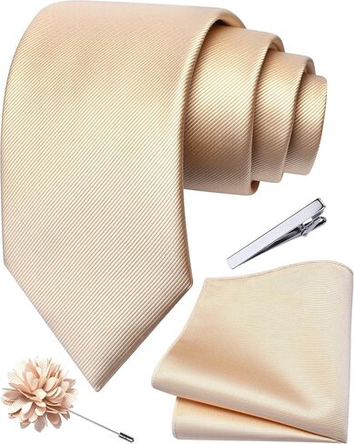 Branduce 3.15 "（8cm） ربطة عنق رسمية صلبة وجيب مربعة مربعة رقبة البالير in Kuwait