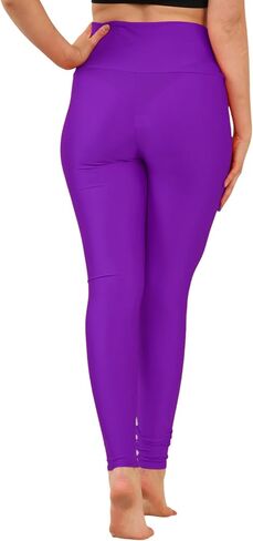 Loxdonz Women's Shiny Leggings High Waist Neon Leggings Disco Pants Yoga Sports Legging Tights in Saudi Arabia
