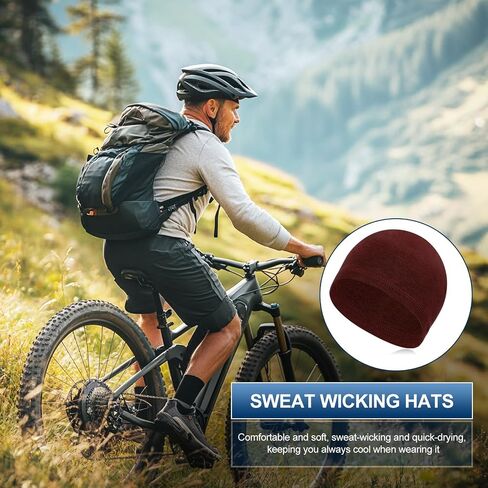 PATIKIL Helmet Liner Skull Cap for Men, Sweat Wicking Hats Stretchy Thermal Under Helmets Cap for Bicycle Motorcycle Cycling in Saudi Arabia