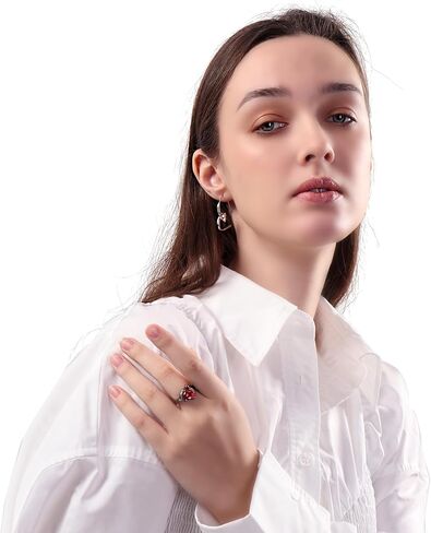 Engagement Rings for Women AAA+ Heart Cubic Zirconia Promise Rings for Her Women's Wedding Anniversary Ring Romantic Gifts for Mom, Wife, Size 5-9 in Saudi Arabia