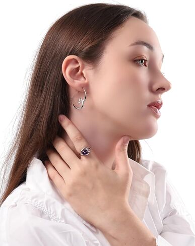 Engagement Rings for Women AAA+ Heart Cubic Zirconia Promise Rings for Her Women's Wedding Anniversary Ring Romantic Gifts for Mom, Wife, Size 5-9 in Saudi Arabia