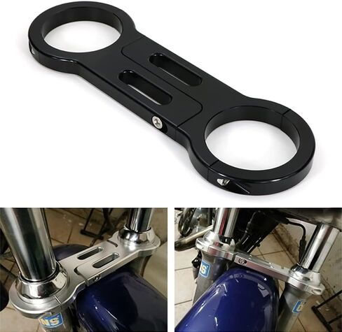 Xitomer Fork Brace Balance Shock Bracket Fit for Harley Sportster XL883 R Fork Brace Sport XL1200 R S Fork Stabilizer Motorcycle Fork Support (Black) in Saudi Arabia