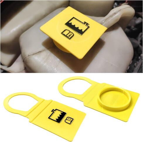 2 PCS Coolant Coolant Cap ، Coolant Recovery Water Cap 55111074AA 52079331 ، Coolant Tank Cap متوافق مع Grand Voyager Wrangler Cherokee ، إكسسوارات السيارات in Saudi Arabia