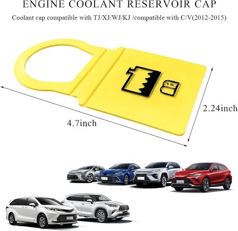 2 PCS Coolant Coolant Cap ، Coolant Recovery Water Cap 55111074AA 52079331 ، Coolant Tank Cap متوافق مع Grand Voyager Wrangler Cherokee ، إكسسوارات السيارات in Saudi Arabia