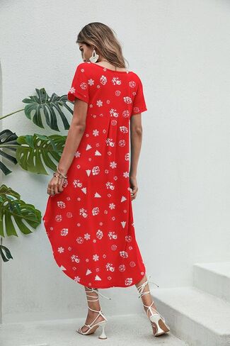 Ekouaer Lightgowns for Women v Neck Nightshirts Short Soft Sleepwear Seide Side Side Splish in Kuwait