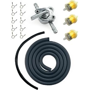 yamakato 3/16 خرطوم خط وقود الغاز مع إغلاق الصمامات petcock & filters المشابك لـ 50cc 70cc 90cc 110cc 125cc 150cc taotao coolster apollo baja atv dirt pike mini bike & go-karts