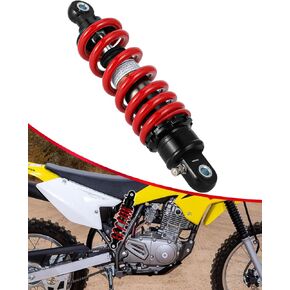 10.23'' 260mm Motorcycle Rear Shock Absorber Universal for Dirt Pit Bike Off Road Mini Bike Scooter, Vintage Red