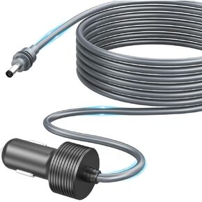 كابل الطاقة المصغرة في Starlink 5M/16.4 قدمًا ولاعة سجائر إلى DC CORM ، محول سيارة 12V-24V DC ، 18AWG شاحن للسيارات الثقيلة مشاحنات ماء ملحقات مصغرة لشاحنة RV شاحنة RV