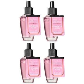 Bath and Body Works 4 Pack Champagne Toast Wallflowers Fragrance Refill. 0.8 fl oz.