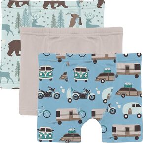 KicKee Boys Boxer Briefs, Set of 3, Super Soft for All Day Comfort, Toddler to Big Kid Underwear