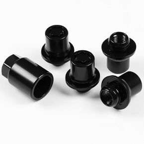 00276-00900 Wheel Lock Lug Nuts Set M12 x 1.5, Compatible with 2001-2025 Toyota Avalon C-HR Camry Celica Corolla Highlander Matrix Mirai MR2 Prius RAV4 Sienna Solara Tacoma Venza Yaris & Lexus, Black