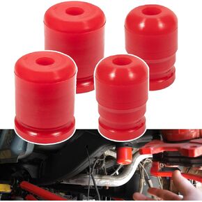 Bump Stops Kit 4pcs ترقية 1-1303 محطة الصب الأمامية و 1-1304 توقف خلفي التوقف عن جيب Wrangler JK JKU Sport Rubicon Sahara Freedom Unlimited 2007-2018