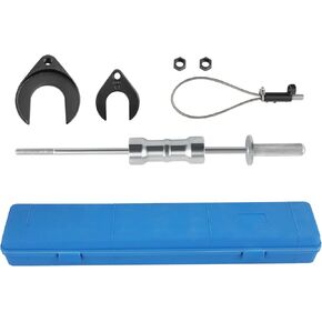maXpeedingrods Inner CV Axle Puller Removal Tool with 5/8"-18 Slide Hammer & 63mm 48mm Fork Adapter, CV Joint Puller Removal Tool, Front Wheel Axle Half Drive Shaft Removal Tool Kit