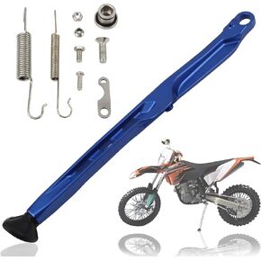 Dirt Bike Parking Side Stand Kickstand Kit,Motorcycle Kickstand Side Stand Springs Support Stand For EXC EXCF XCW XCF-W XC XCF 125 150 250 300 350 450 2023 2024(Silver)