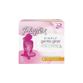 Playtex Gentle Glide Rlide Doodorizing Super Plus Stampons ، 36 CT