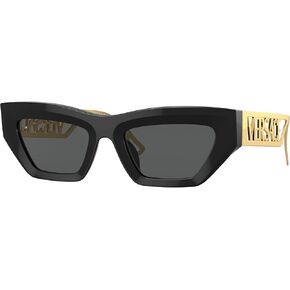 نظارات شمسية غير منتظمة من Versace VE4432U للنساء + حزمة مع مجموعة نظارات مجانية من Designer iWear